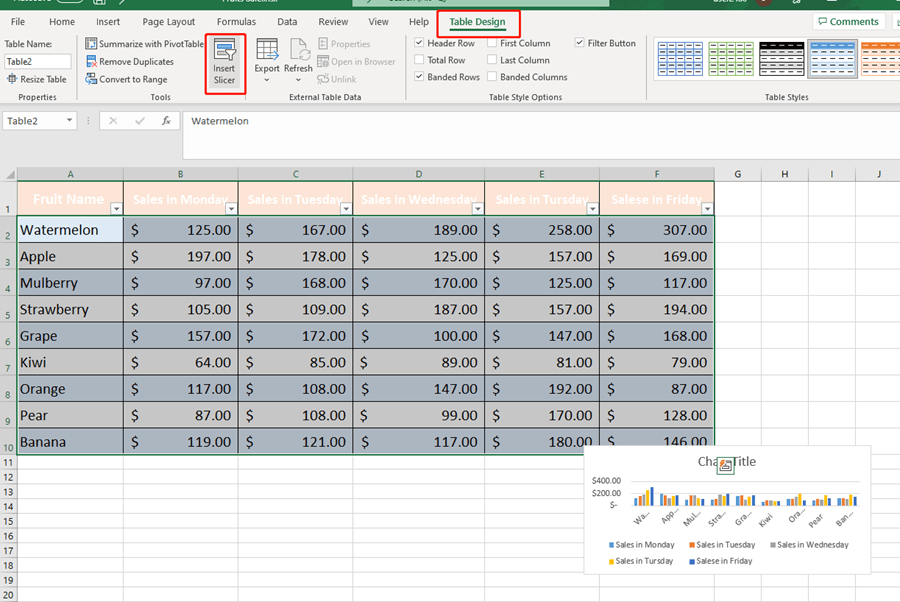How To Create Dynamic Table in Excel