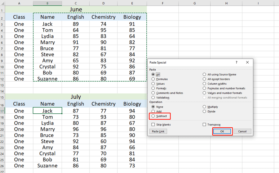 How to Compare Two tables in Excel How to Compare Two tables in Excel