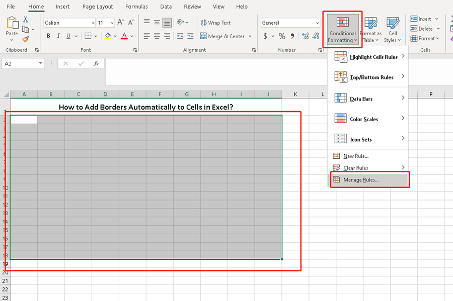 How to Add Borders Automatically to Cells in Excel? How to Add Borders Automatically to Cells in Excel?