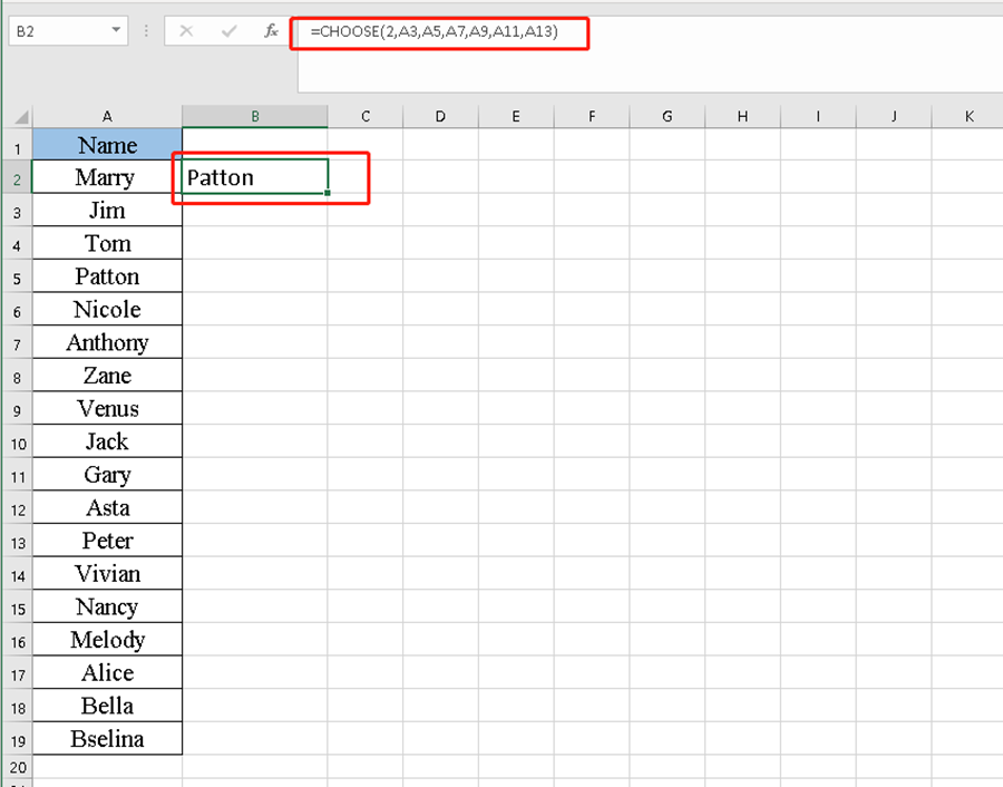 How to Use the Choose Function in Excel?