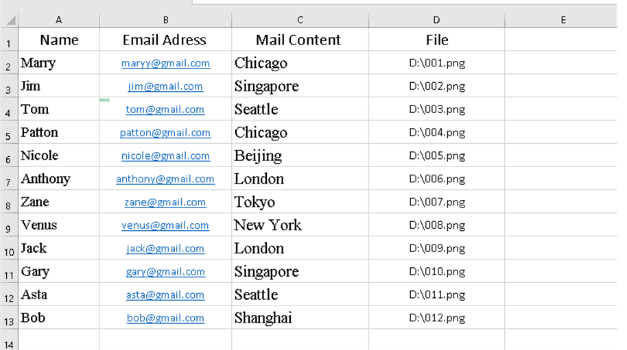 How to Send Mass Email from Excel?