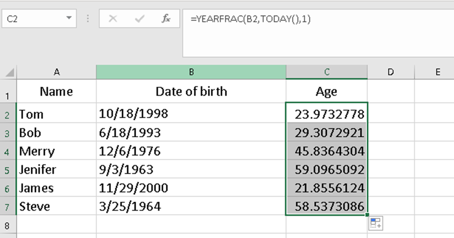 How to Calculate Age from Date of Birth in Excel? How to Calculate Age from Date of Birth in Excel?