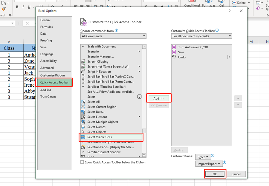 how to copy only visible cells in excel